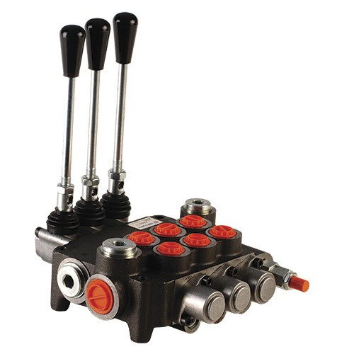 شیر کنترل هیدرولیک دستی سه دسته 40 لیتر سایز 1/2 |هیدورپک | بلغارستانی