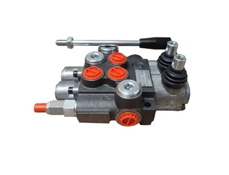 شیر کنترل هیدرولیک دستی دو دسته 40 لیتر سه سوراخ سایز 1/2 |هیدورپک