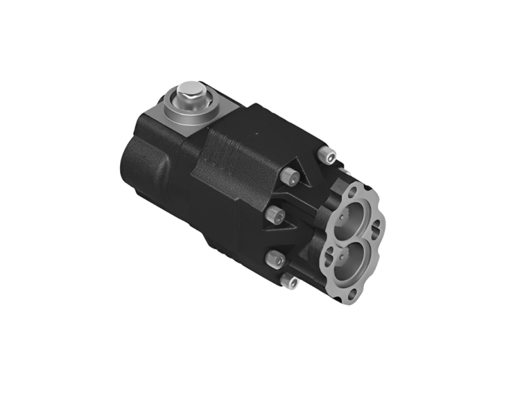 پمپ دندهای دوطرفه 6 سوراخه D-UNI با شیر پنوماتیک