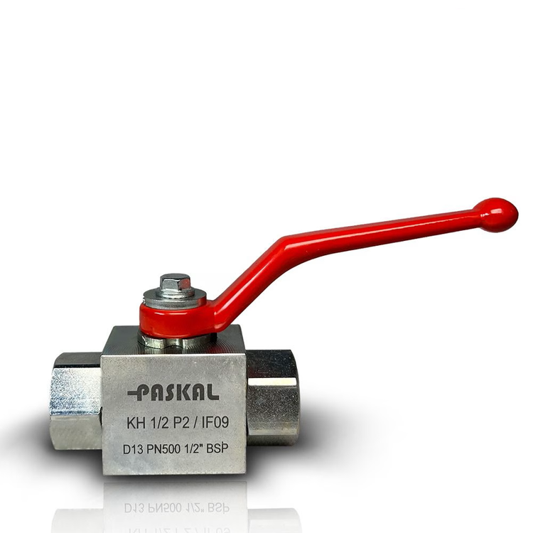 شیر هیدرولیک دستی ربع گرد دو راه